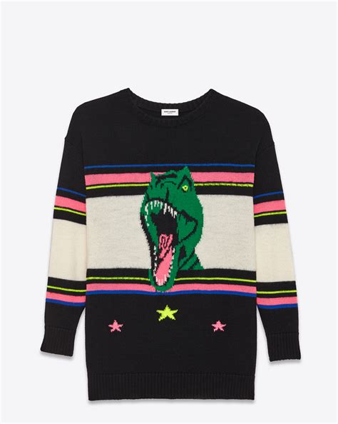 ysl dinosaur sweater|Saint Laurent Official Online Store .